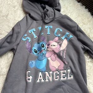 Disney Gray Stitch & Angel Hoodie